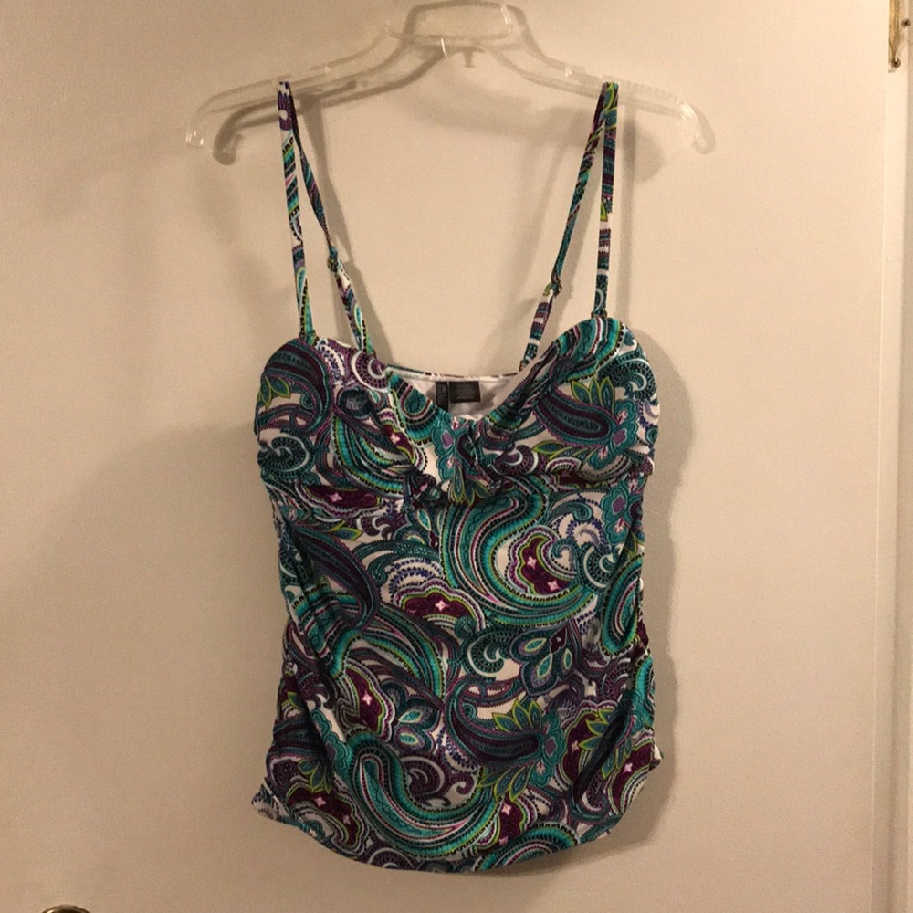 Anne Cole paisley tankini top